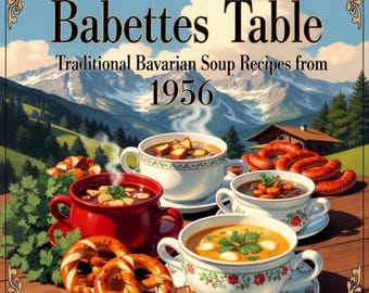 1956 Bavarian Cookbook PDF — Soups, Vol. 1 | Translated German Recipes with History | Vintage German Cookbook | Instant Download