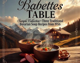 1956 Bavarian Cookbook Sampler | 3 Translated German Recipes with History | Vintage German Cookbook PDF