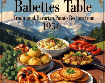 1956 Bavarian Cookbook PDF — Potato Dishes, Vol. 2 | Translated German Recipes with History | Vintage German Cookbook | Instant Download