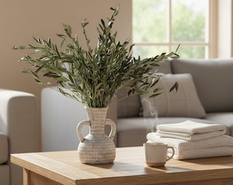 Ramas de olivo preservadas / Decoración natural para bodas / Ramo de tallos secos