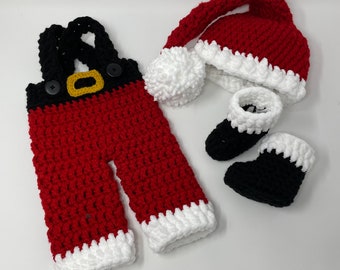 Baby Santa Outfit - Christmas Baby Outfit - Newborn Santa Outfit - Baby First Christmas - Kids Christmas Outfit - Baby Girl - Baby Boy Gift