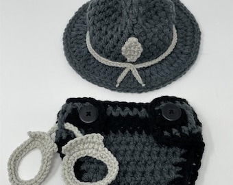 Baby State Trooper Outfit Police Officer Baby Deputy Sheriff Baby Police Outfit Park Ranger Baby Police