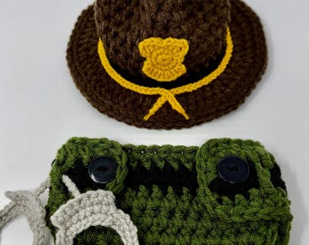 State Trooper Baby Outfit Police Officer Baby Deputy Sheriff Baby Police Outfit Park Ranger Baby Police