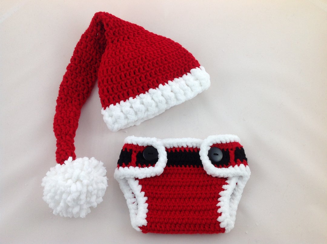 Baby Santa Outfit Baby Christmas Outfit Baby First Etsy