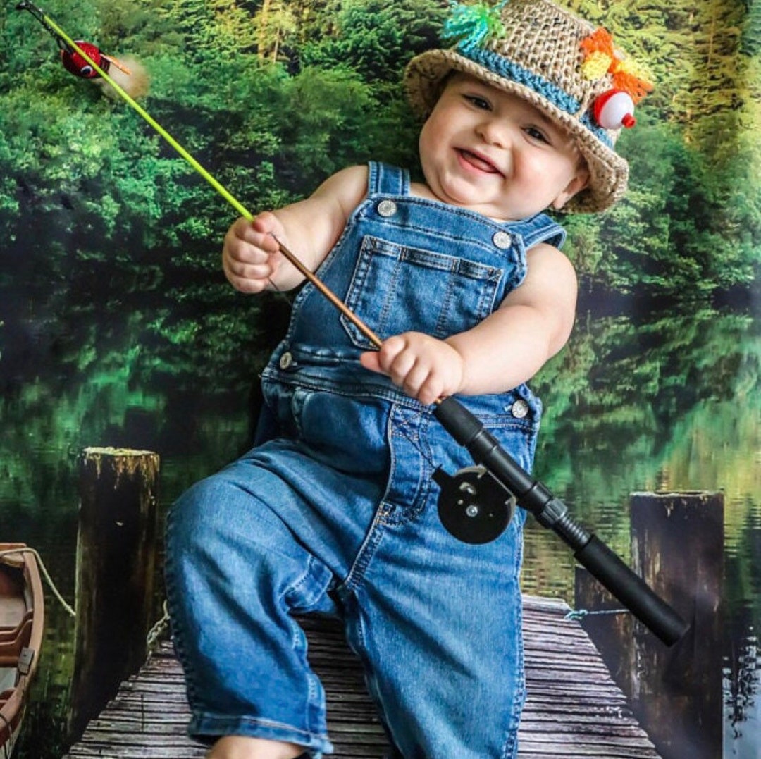 Fishing Baby Outfit Fishing Outfit for Baby Girl Baby Fishing Clothes for  Photo Prop Baby Girl Fishing Photo Prop Set Baby Girl Fishing Hat 
