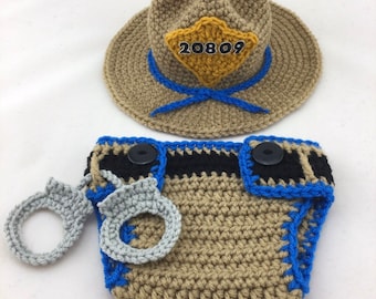 Baby Police Outfit - State Trooper - Police Officer Baby - Sheriff Deputy - Baby Police Outfit - Park Ranger - Baby Police