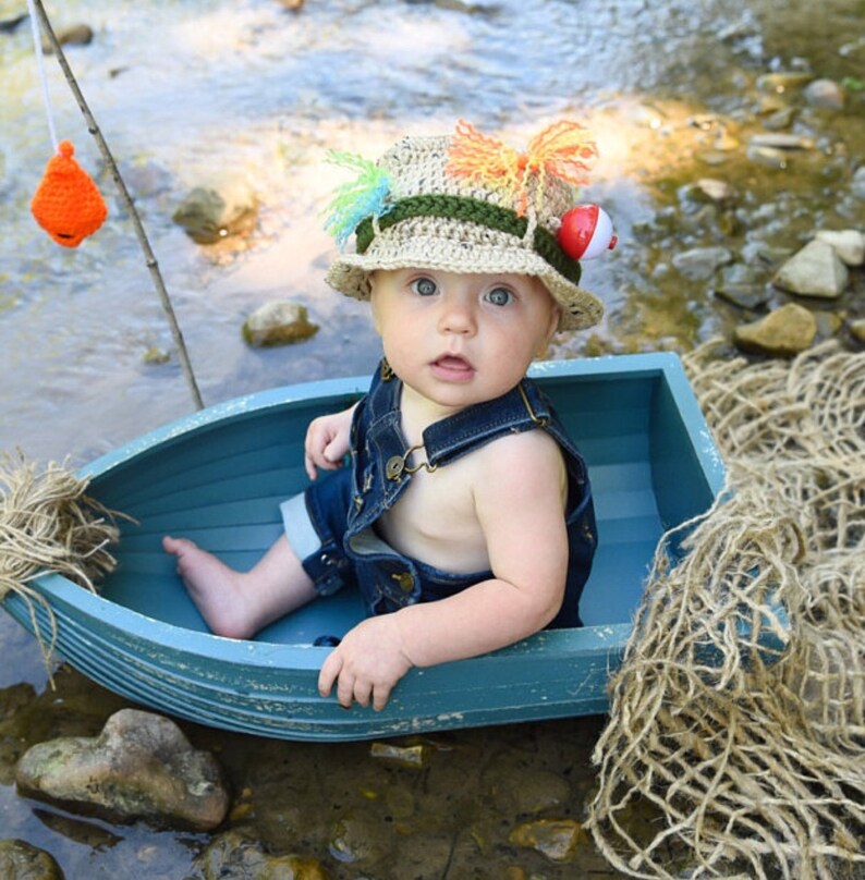 Infant Fishing Hat Fishing Baby Fisherman Hat Newborn Etsy