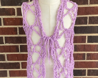 Girls Vest - Boho Vest - Children's Vest - Cotton Vest - Crochet Vest - Vest - Boho Vest - Boho Toddler - Kids Vest - Vest with Scallop