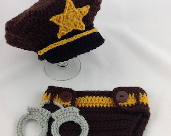 Baby Police Outfit - Newborn Police Set - Sheriff Deputy - Deputy Sheriff - Baby Boy Police - Police Baby Boy - Baby Shower Gift