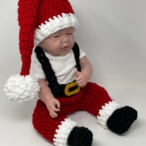 Baby Santa Outfit Crochet Santa Suit Newborn Santa Outfit Baby First ...