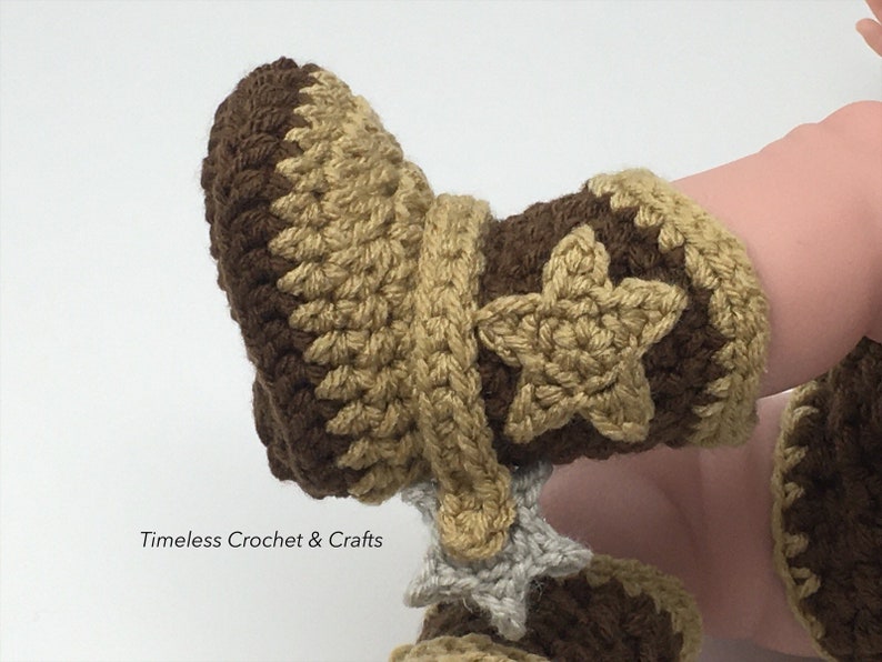 Baby Cowboy Boots Newborn Cowboy Boots W/spurs Crochet Etsy