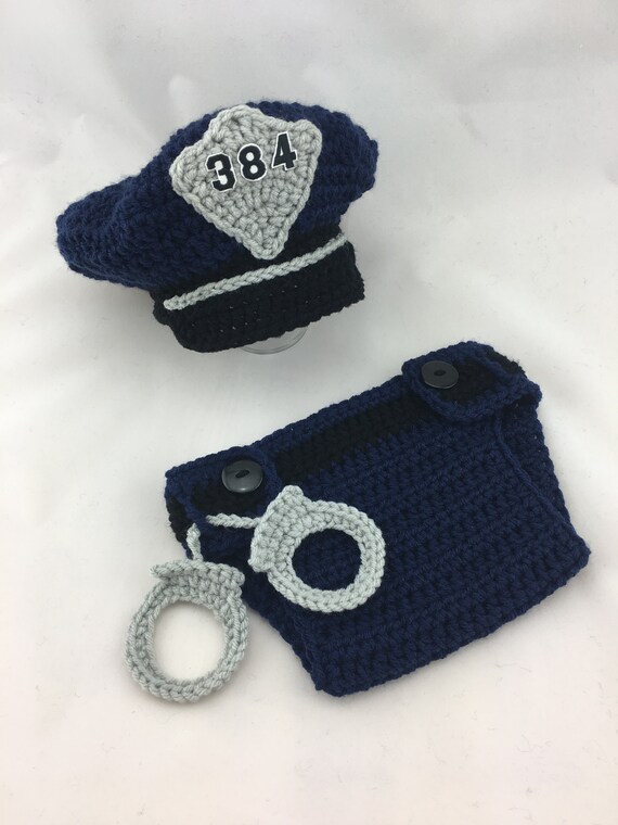 Baby Police Outfit Newborn Police Set Baby Boy Police Etsy