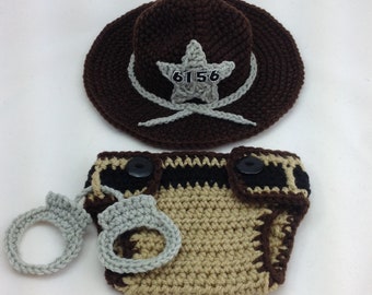 Deputy Sheriff Baby Outfit - State Trooper - Police Officer Baby - Sheriff Deputy - Baby Police Outfit - Park Ranger - Baby Police