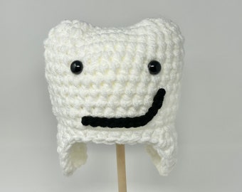 Tooth Hat - Dentist Baby - Baby Girl Prop - Baby Boy Prop - Newborn Tooth Hat - Dentist Baby Gift - Hygenist Baby Gift - Dental Hat