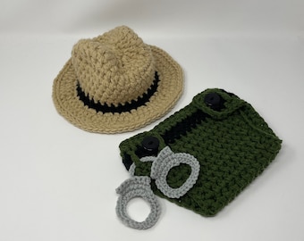 State Trooper Baby Outfit Police Officer Baby Deputy Sheriff Baby Police Outfit Park Ranger Baby Police