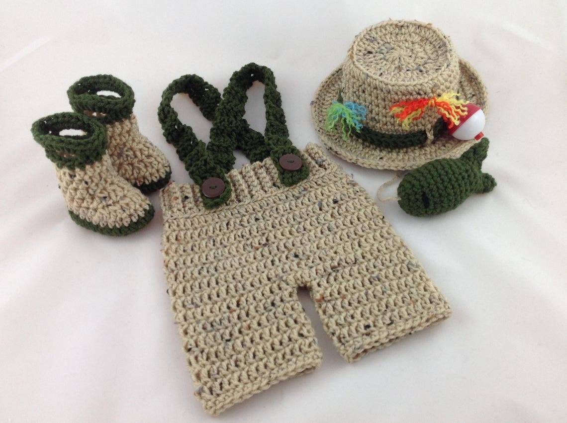 Newborn Fishing Outfit Baby Fishing Clothes Baby Fishing Etsy