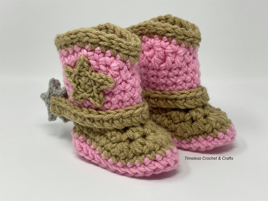 Baby Girl Cowboy Boots Baby Cowboy Boots Crochet Cowboy Boots Infant