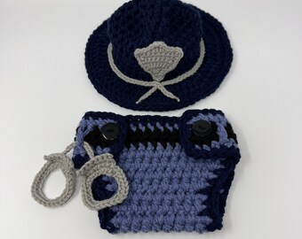 State Trooper Baby Outfit - Police Officer Baby - Deputy Sheriff - Baby Police Outfit - Park Ranger - Baby Police