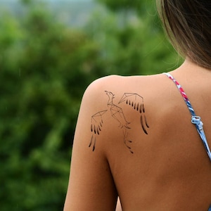 Minimal Geometric Animal Tattoo Design, Custom Drawing Tattoo Design by Pasadya