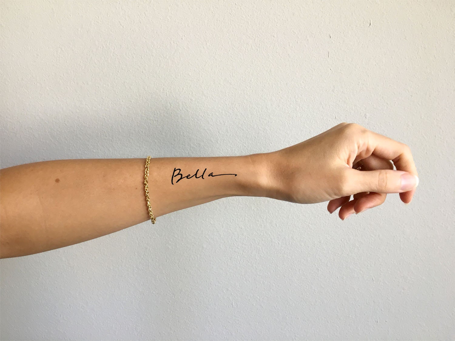 Bella Pretty Font Wrist Tattoo Design by Pasadya  Etsy