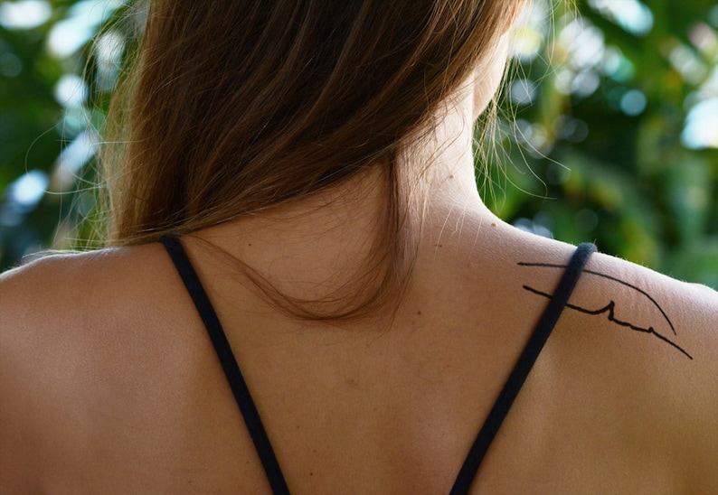 Tropical Banana Leaf Tattoo Design Etsy