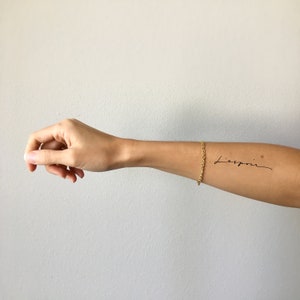 Custom Tattoo Design - Hope Script Tattoo - Womens Tattoo