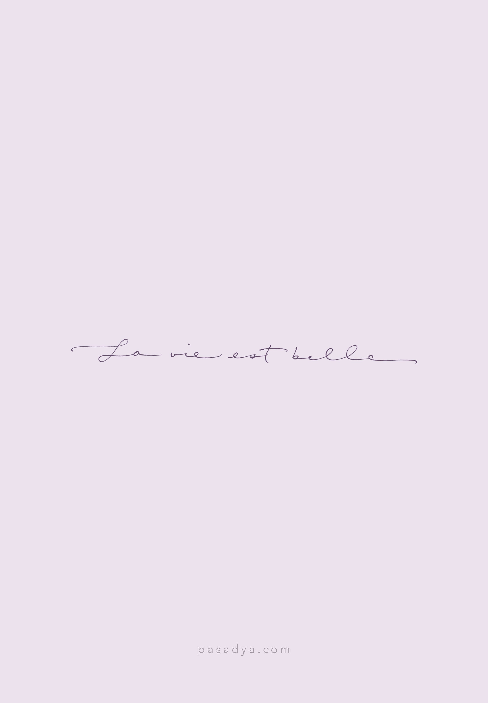 Calligraphy Define La Vie Est Belle La Vie Est Belle Art