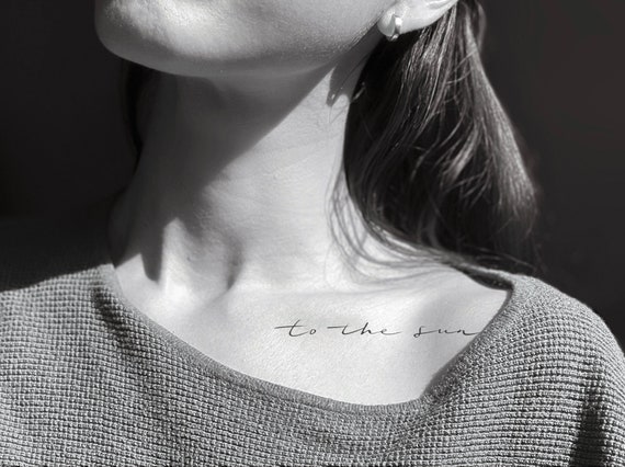 Thin Script Tattoo Design Custom Tattoo Sun Tattoo by - Etsy Australia Thin Script Tattoo Design Custom Tattoo Sun Tattoo by - Etsy Australia