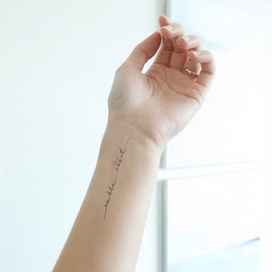 Custom Handwritten Calligraphy Tattoo Design