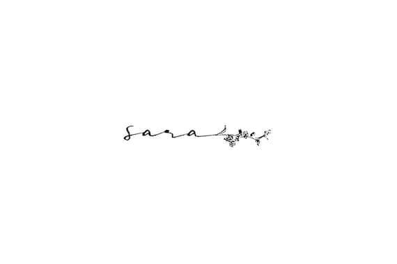 Dainty Foot Tattoo Custom Name Tattoo by Pasadya - Etsy