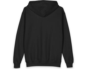 Zonnebril Smiley Emoji-hoodie voor jongeren | New Day-afdruk op achterkant