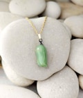 Handmade Monarch Chrysalis Necklace with 24k Gold - Unique Butterfly Jewelry for Nature Lovers - Artistic Gift Save the Monarch Eco Message