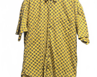 Koszula z krótkim rękawem i guzikami Gap z lat 90. w rozmiarze L, w stylu preppy
