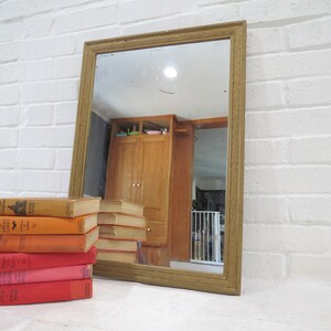 Antique Wall Mirror // Victorian Gold Gilt Carved Wood Wall Mirror Mantle Dining Room Baroque Rustic Bathroom Vanity Glass Art Deco Nouveau