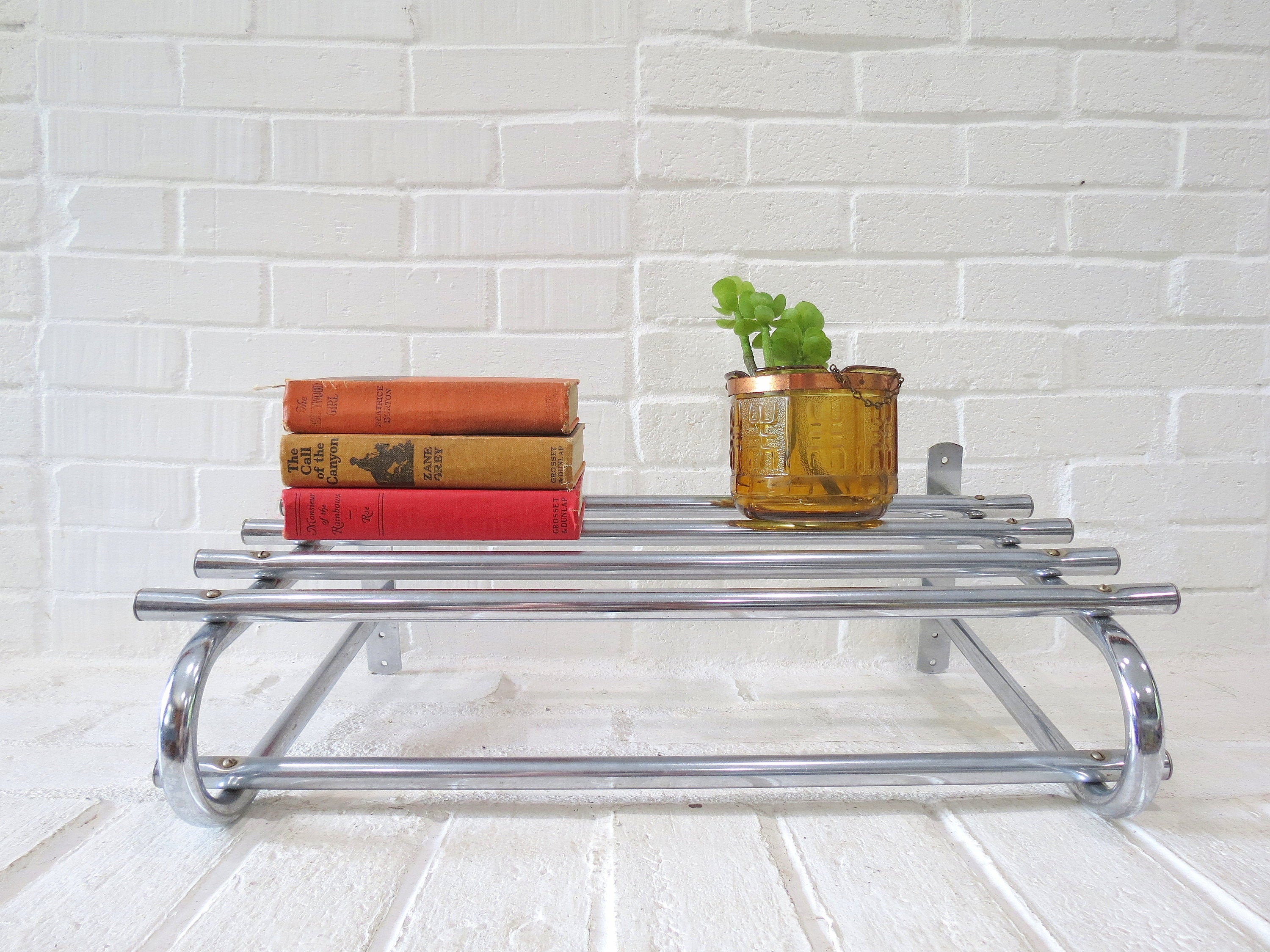 Chrome Train Rack Towel Shelf Etsy