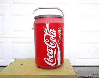 Vintage Coca Cola Can Cooler // Oversized Pop Art Coke Can Drink Chiller, 1990's Tailgate Ice Chest Beverage Carrier 1993 Advertising
