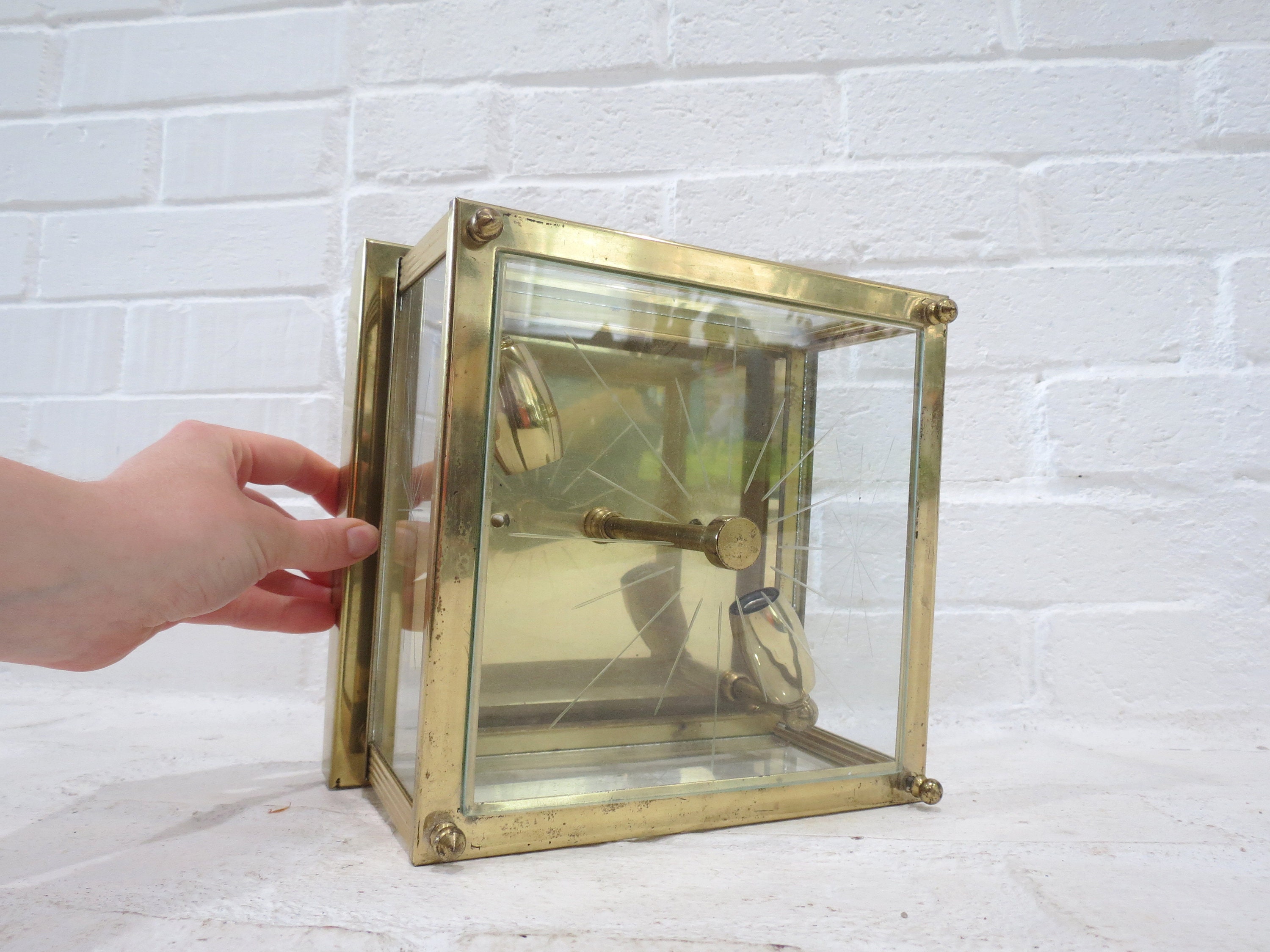 Vintage Deckenleuchte Leuchte Mid Century Modern Messing und | Etsy