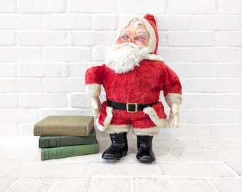 ラッシュトンスタイル サンタクロース ぬいぐるみ ゴム製フェイス