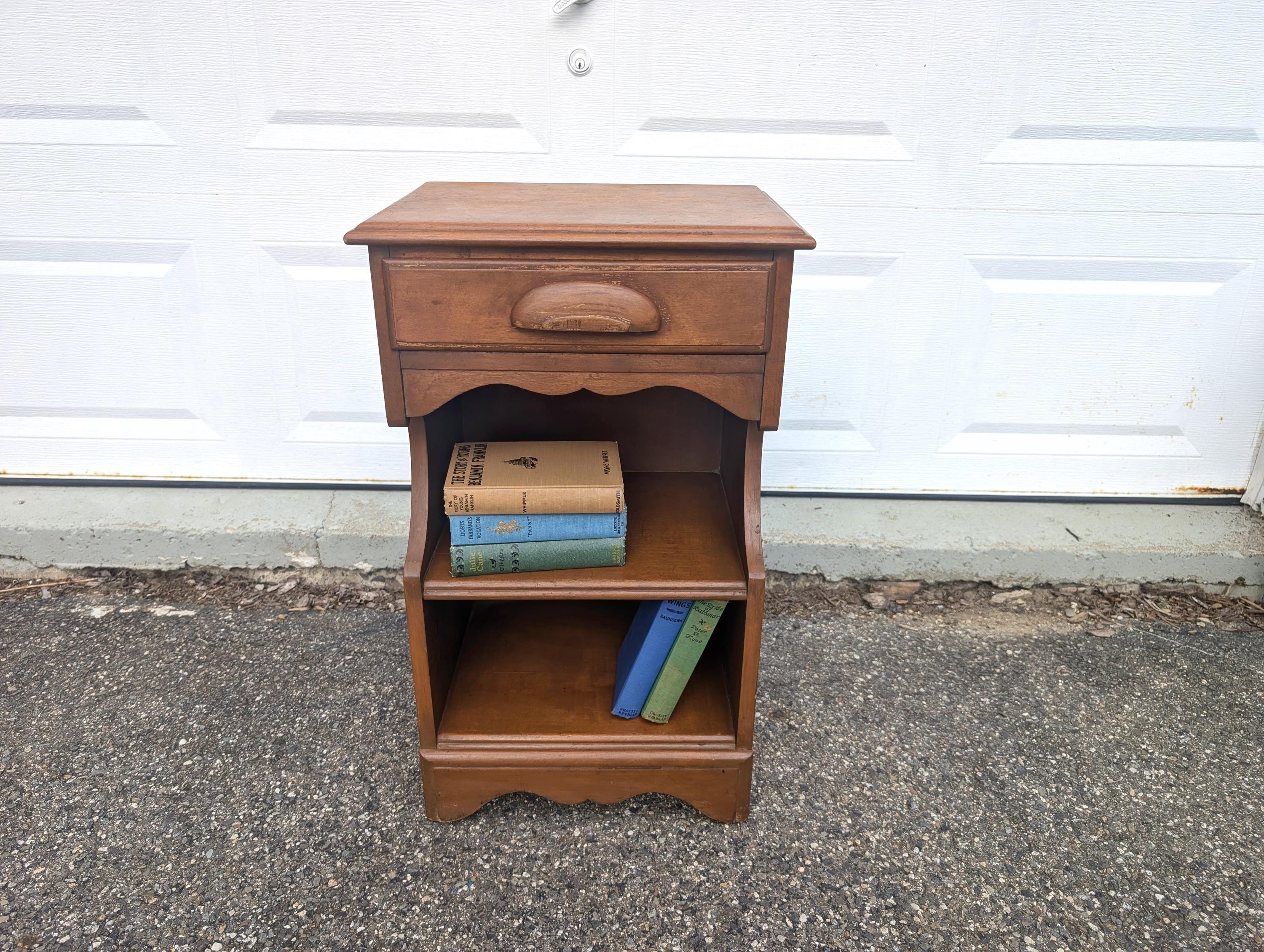 ETHAN ALLEN イーサン・アレン　サイドテーブル　引出し付き Ethan allen vintage side table - Etsy 日本