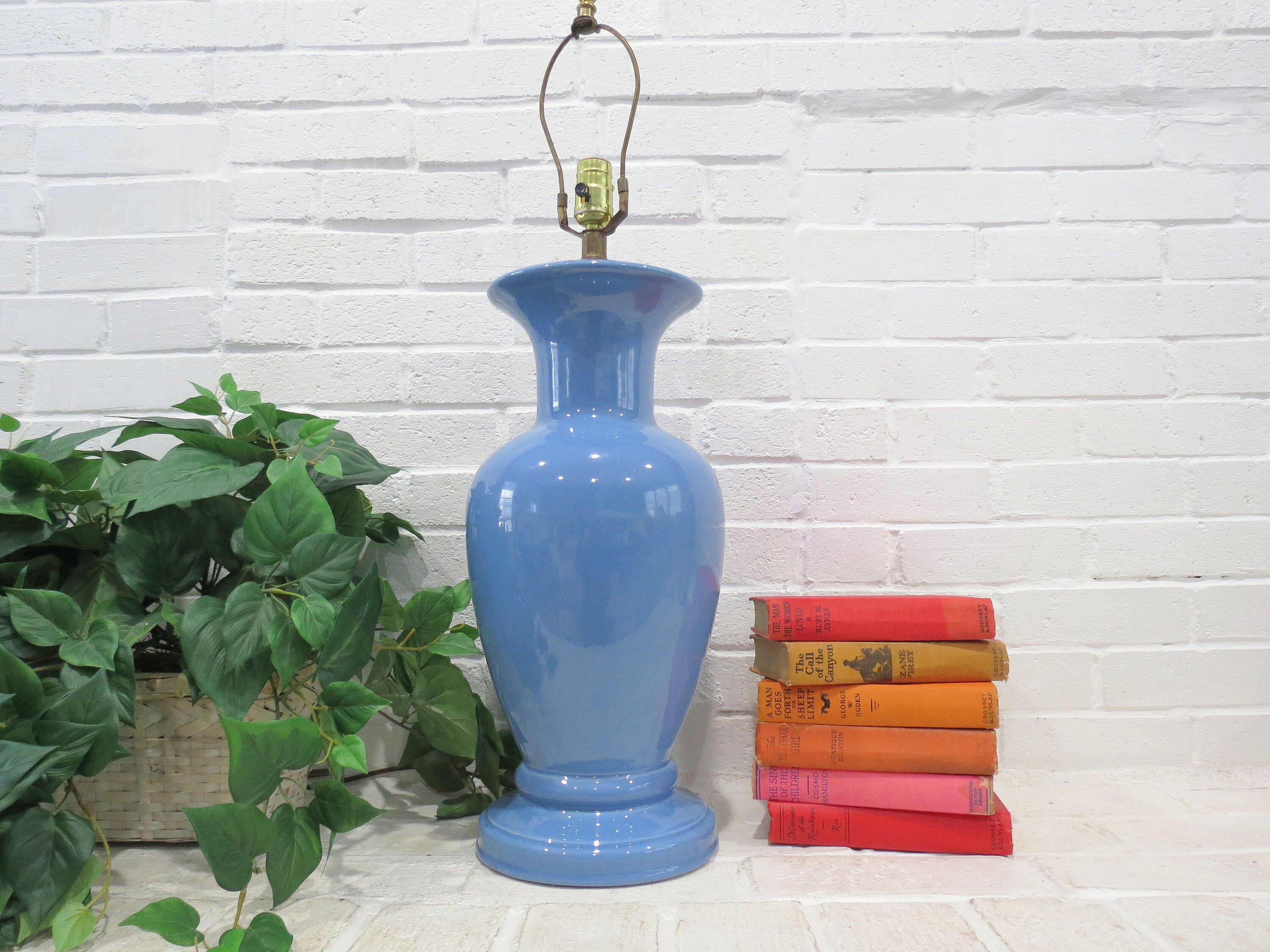 Blue vintage lamp online