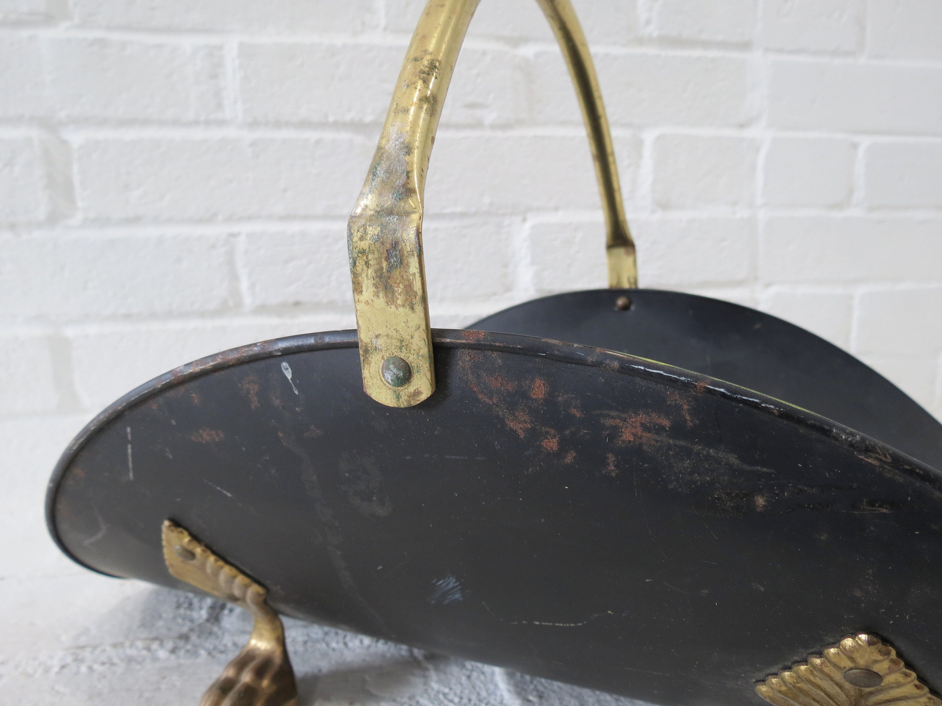 Rack de soporte de tronco vintage // Soporte de leña moderno | Etsy