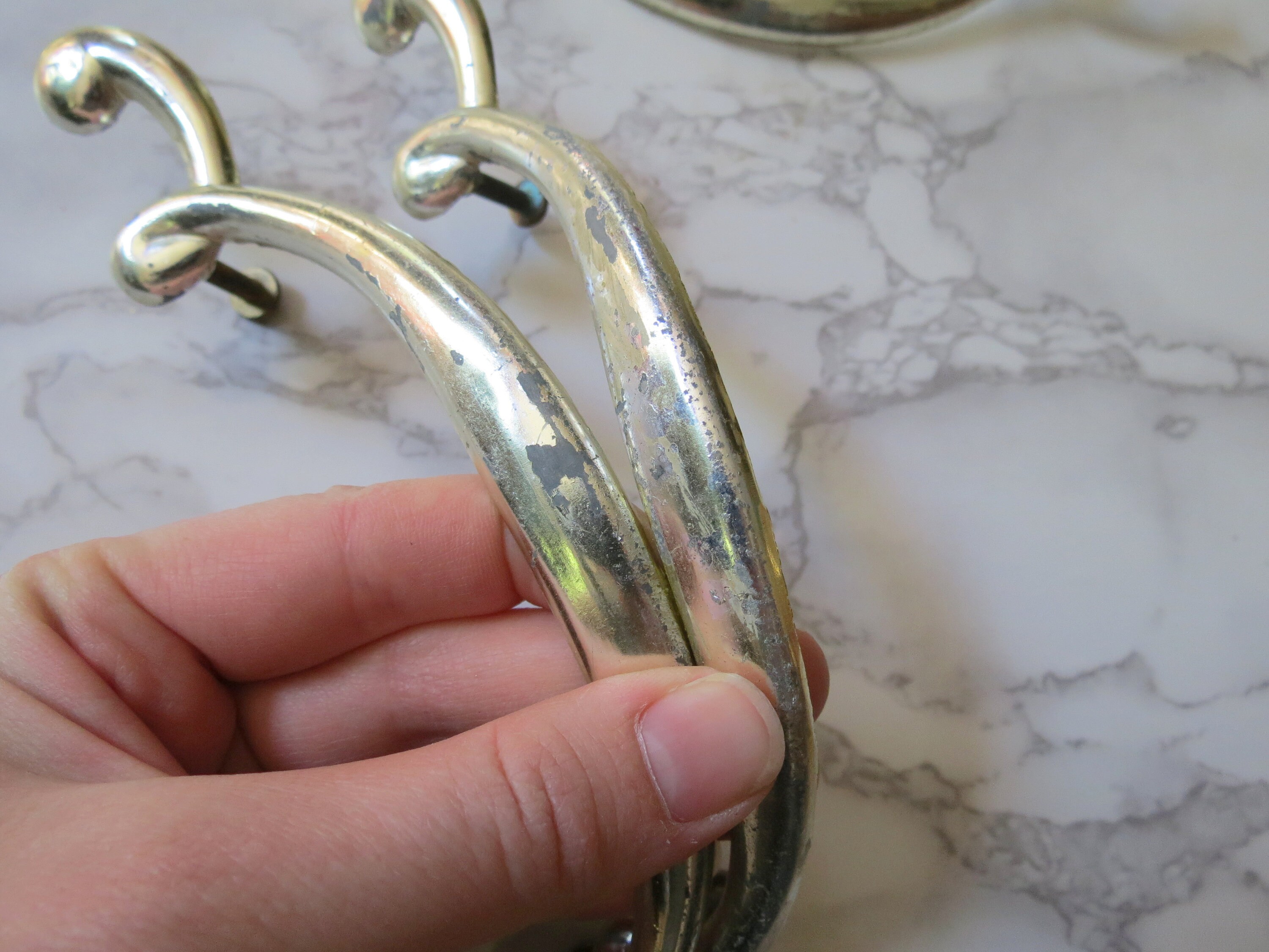 Art Deco Schubladengriffe 4er Set Vintage Schubladenknöpfe | Etsy