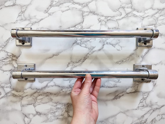 Vintage chrome towel bar new arrivals