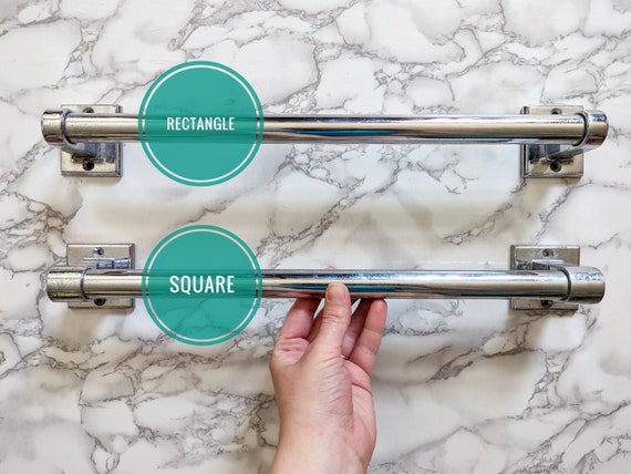 Art Deco Towel Bar ONE Vintage 17.5 Chrome Silver Metal Towel Holder Rack Bathroom Hardware Mid Century Modern Bathroom Storage Rack Rod Etsy Canada