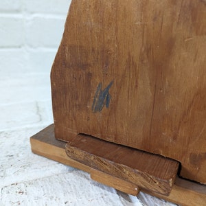 Antique Wooden Book Rack // Tabletop Book Shelf, Desk Organizer Rack ...