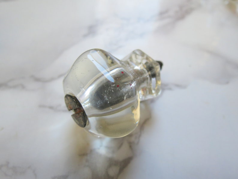 Antique Glass Drawer Pulls // Vintage Set of Four Etsy