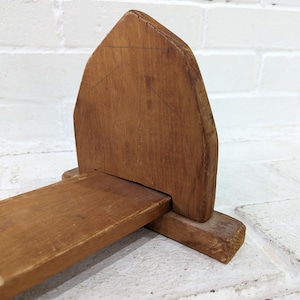 Antique Wooden Book Rack // Tabletop Book Shelf, Desk Organizer Rack ...