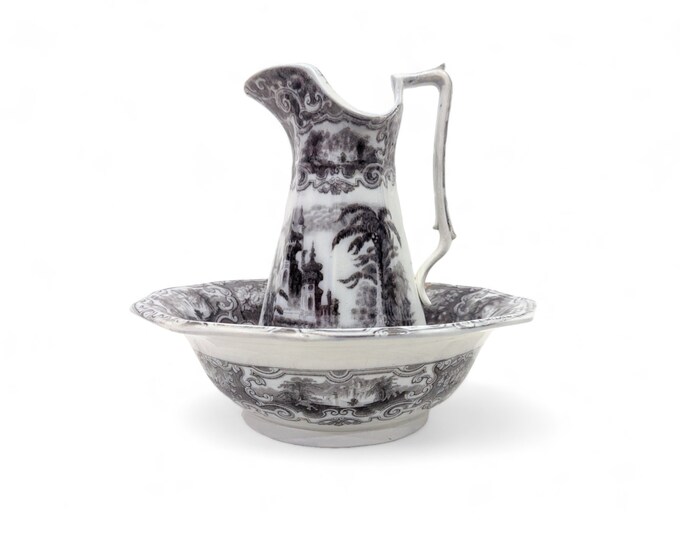Ironstone Pitcher And Bowl