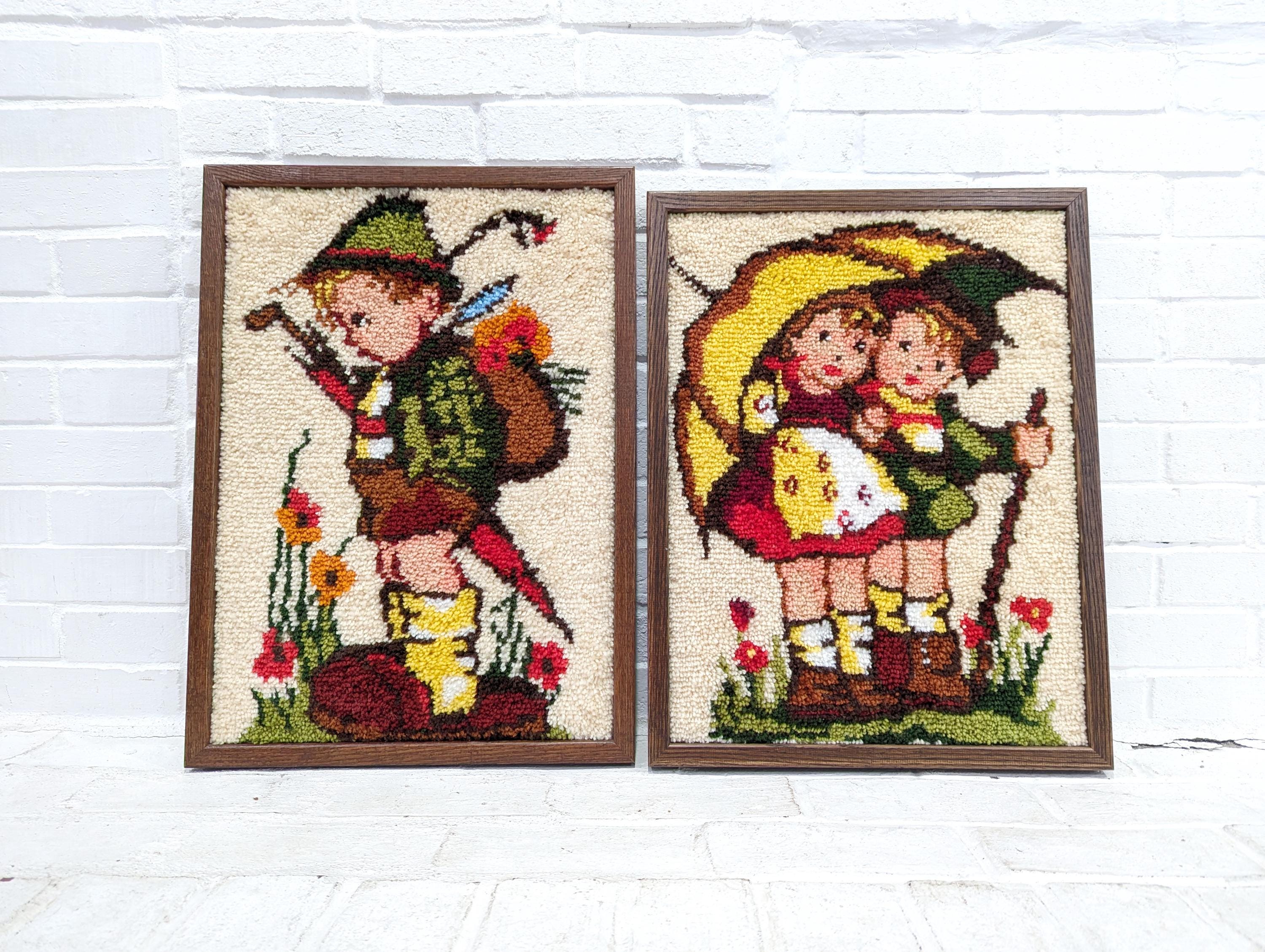 1960s Hooked Rug - Etsy