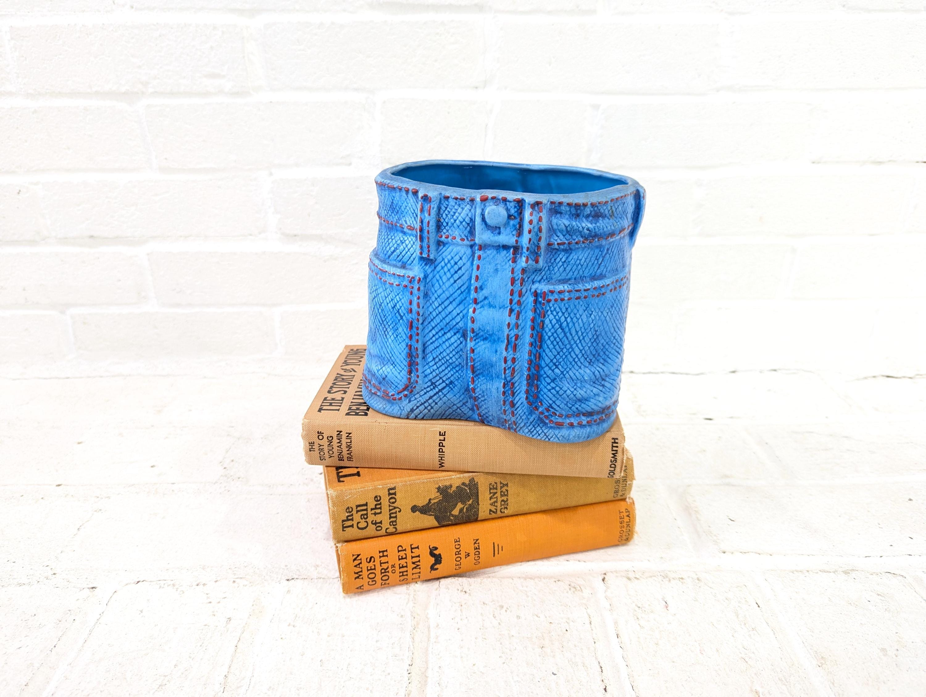 Jeans blumentopf bertopf - Etsy.de